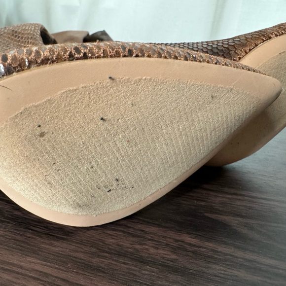 FN faux reptile brown over the knee boots - Picture 6 of 8